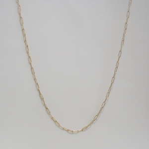 14 KT GOUDEN PAPERCLIP KETTING 