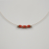 CORAL NECKLACE WITH 14CT BEADS
