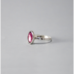 UNIEKE RING MET ROZE TOERMALIJN MAAT 16