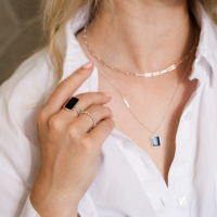 'BEAD' ZILVEREN AANSCHUIFRING