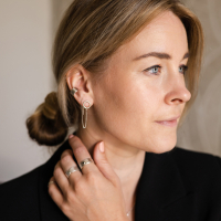 ZILVEREN 'BOLD' EAR CUFF