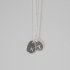 KETTING MET INITIALEN HANGER IN ZILVER