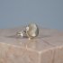 UNIEKE RING MET MAANSTEEN EN ZIRCONIA'S IN MAAT 18