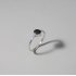 SILVER ' LITHOS' RING MET SMALL STONE
