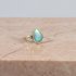 14K GOUDEN RING MET TRIPLET OPAAL MAAT 16