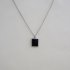 ZILVEREN KETTING MET ONYX HANGER
