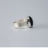 LARGE SILVER RING WITH BLACK ONYX