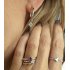 SILVER EARRINGS WITH SQUARE BLUE TOPAZ